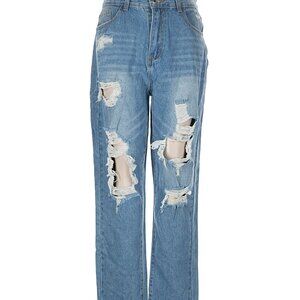 women's large ripped jeans